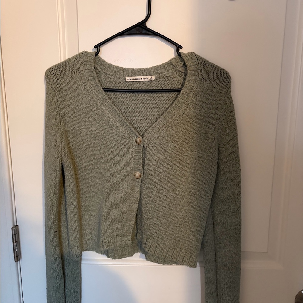 Green Abercrombie Cardigan